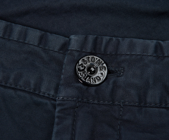 Stone Island Navy Stretch Cotton Shorts