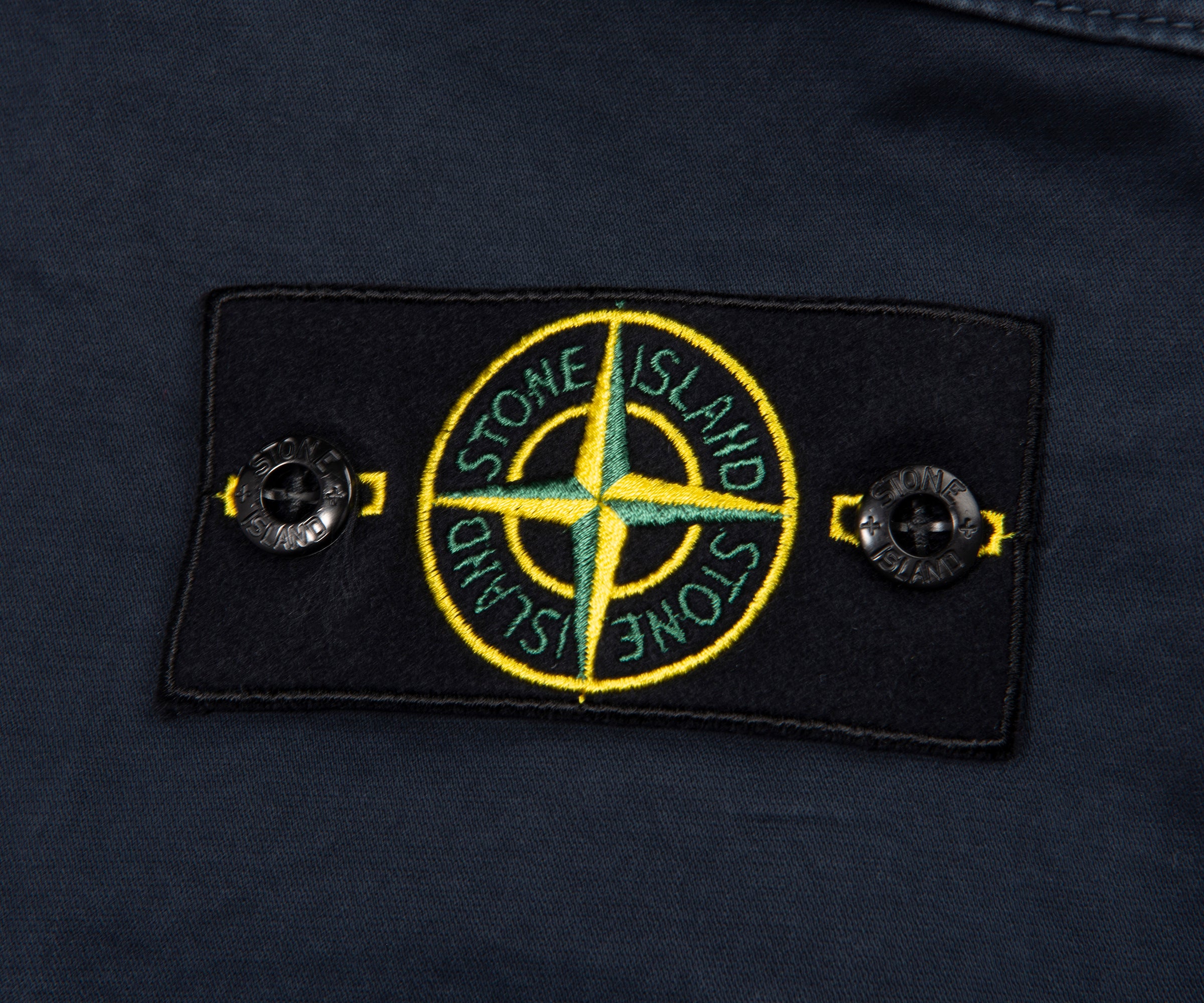 Stone Island Navy Stretch Cotton Shorts