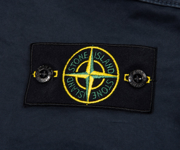 Stone Island Navy Stretch Cotton Shorts