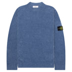 Stone Island Avio Blue Waffle Knitted Sweater