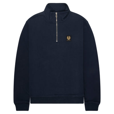 Belstaff Dark Ink 1/4 Zip Sweatshirt