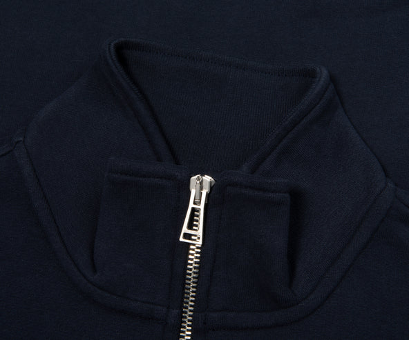 Belstaff Dark Ink 1/4 Zip Sweatshirt