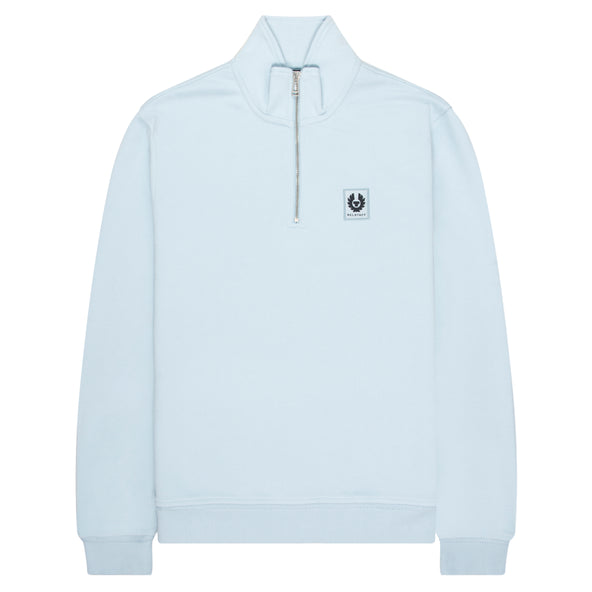 Belstaff Sky Blue 1/4 Zip Sweatshirt