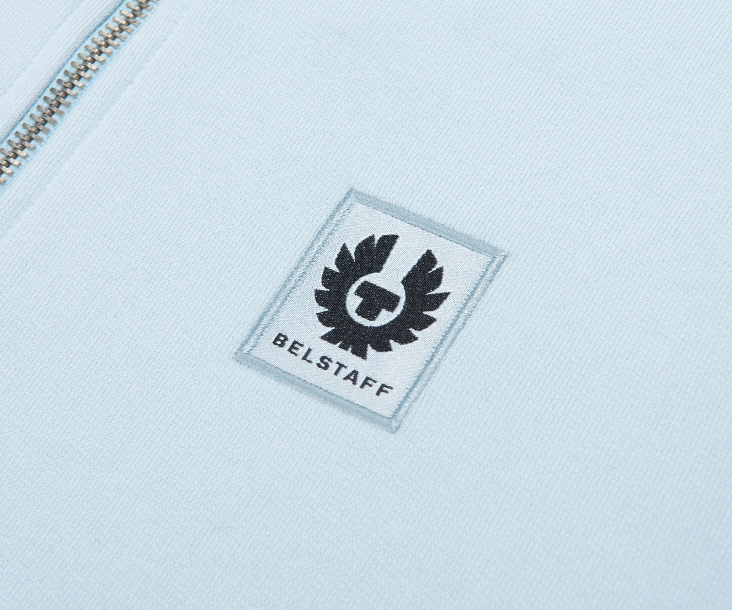 Belstaff Sky Blue 1/4 Zip Sweatshirt