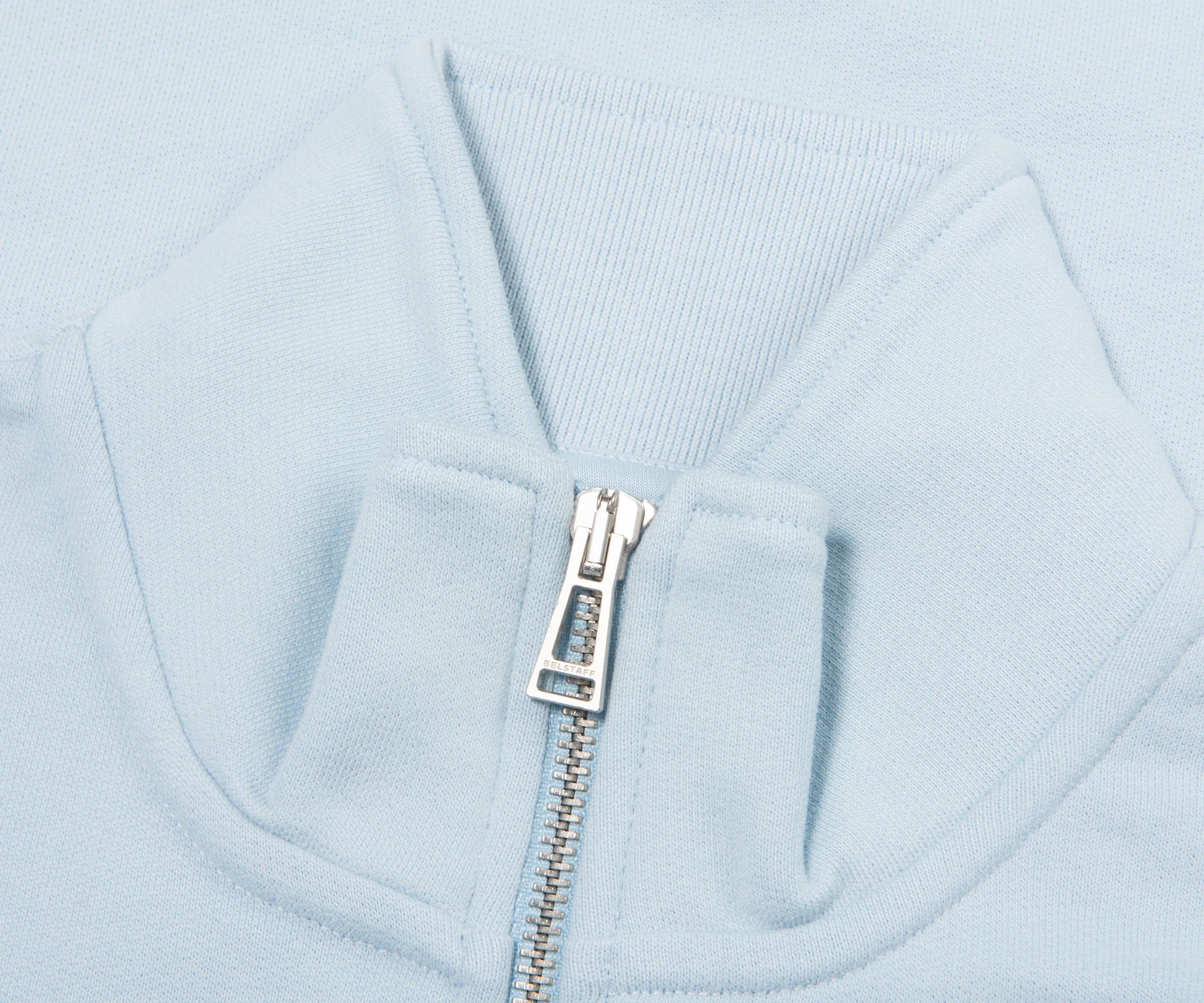 Belstaff Sky Blue 1/4 Zip Sweatshirt