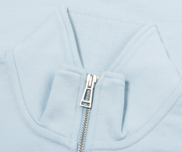 Belstaff Sky Blue 1/4 Zip Sweatshirt