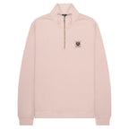 Belstaff Dusk Pink 1/4 Zip Sweatshirt
