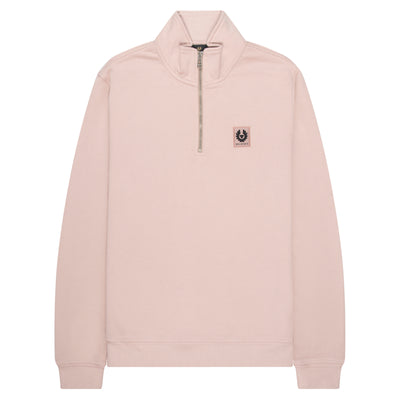 Belstaff Dusk Pink 1/4 Zip Sweatshirt
