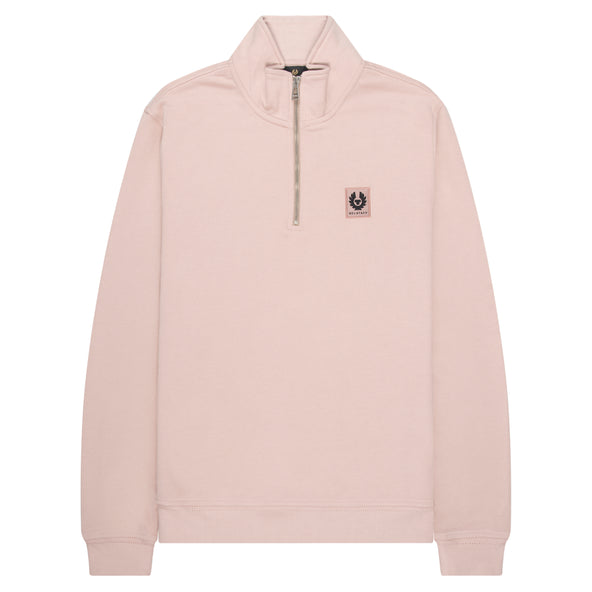 Belstaff Dusk Pink 1/4 Zip Sweatshirt