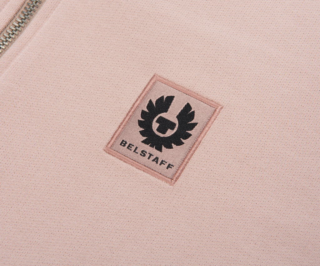 Belstaff Dusk Pink 1/4 Zip Sweatshirt