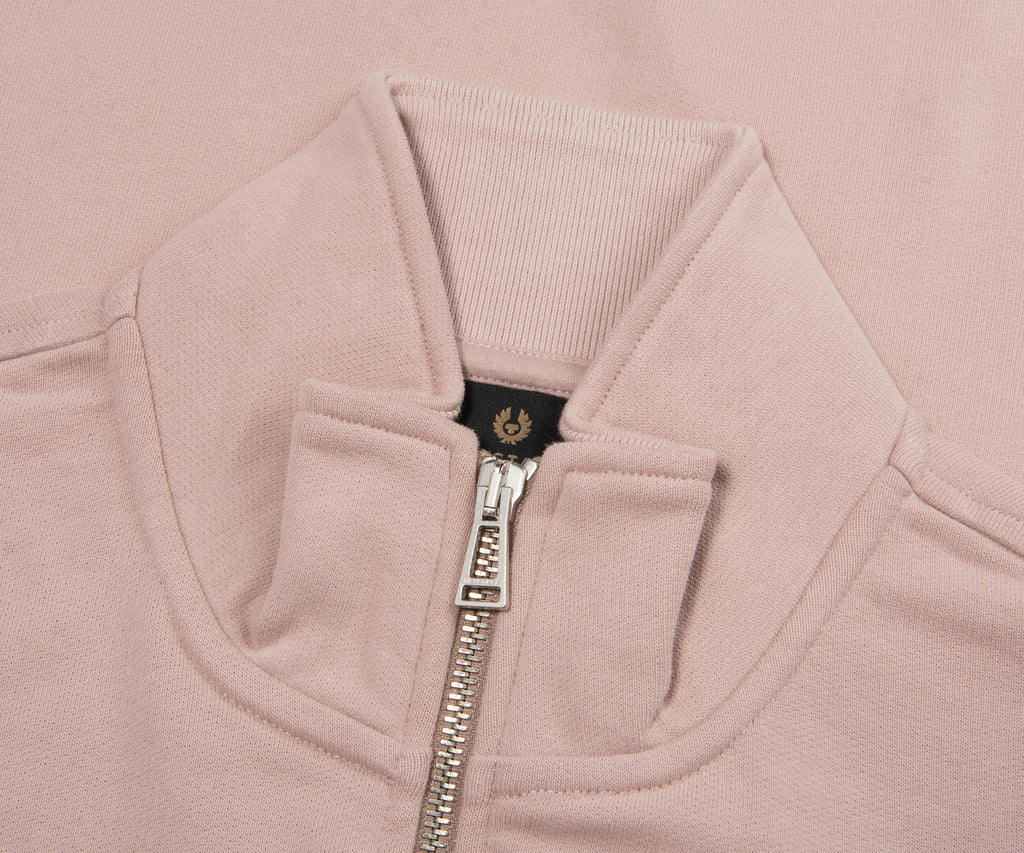 Belstaff Dusk Pink 1/4 Zip Sweatshirt