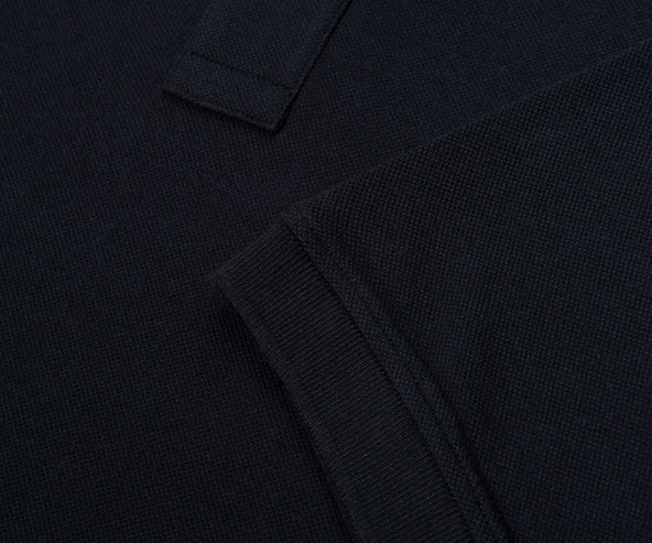 Stone Island Navy Signature Embroidered Logo Polo