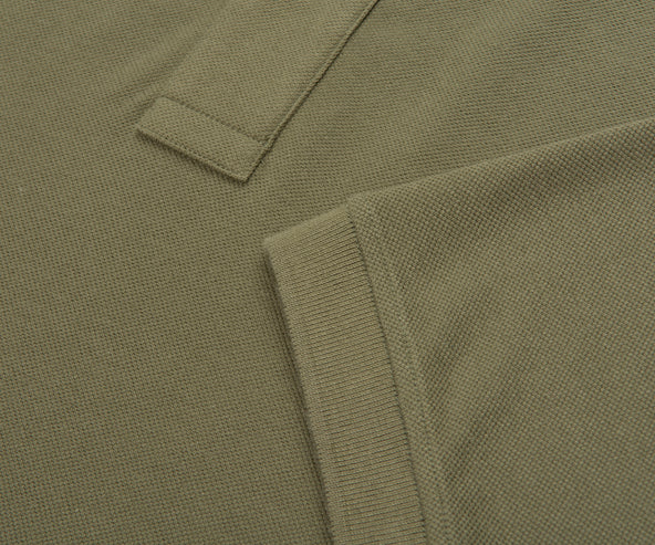 Stone Island Green Signature Embroidered Logo Polo