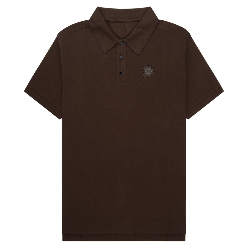 Canada Goose Brown polo shirt with a small logo on a chest