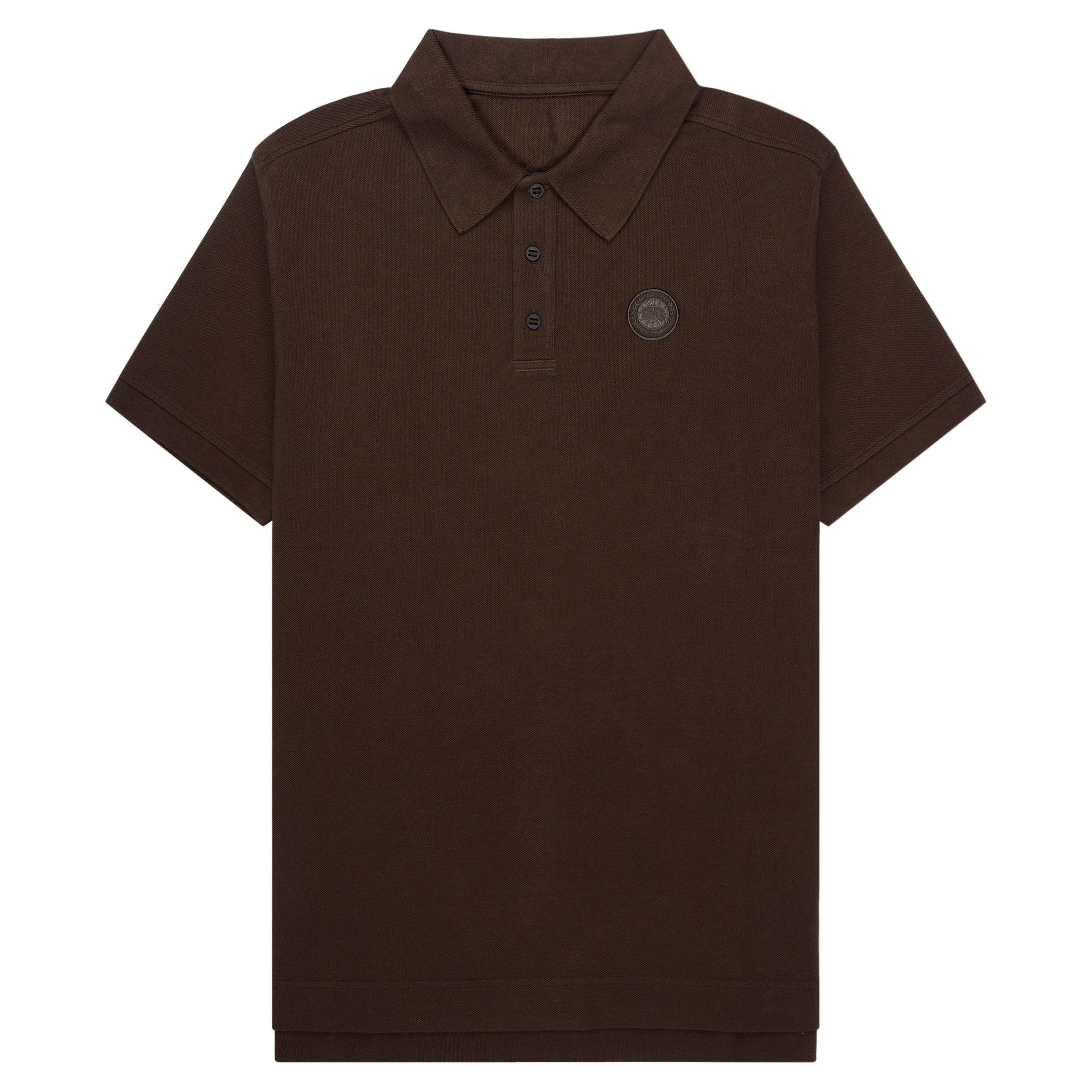 Canada Goose Brown polo shirt with a small logo on a chest