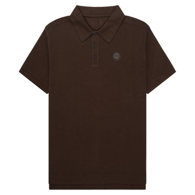 Canada Goose Brown polo shirt with a small logo on a chest
