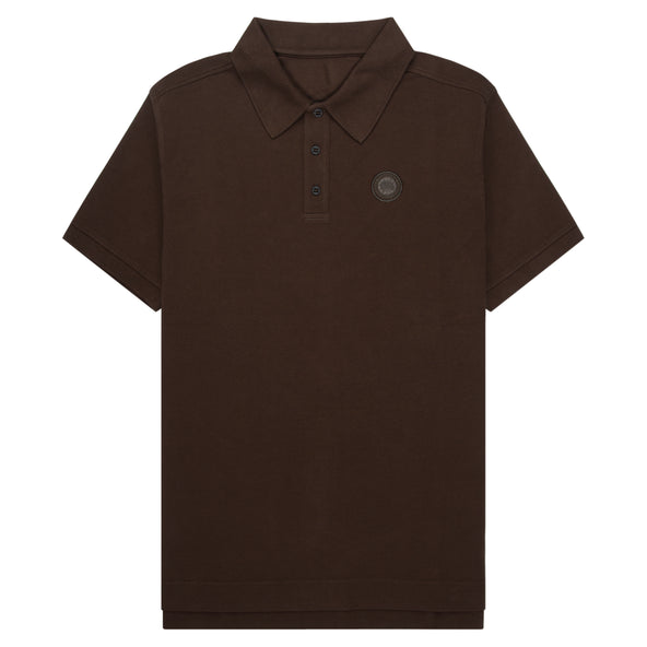 Canada Goose Brown polo shirt with a small logo on a chest
