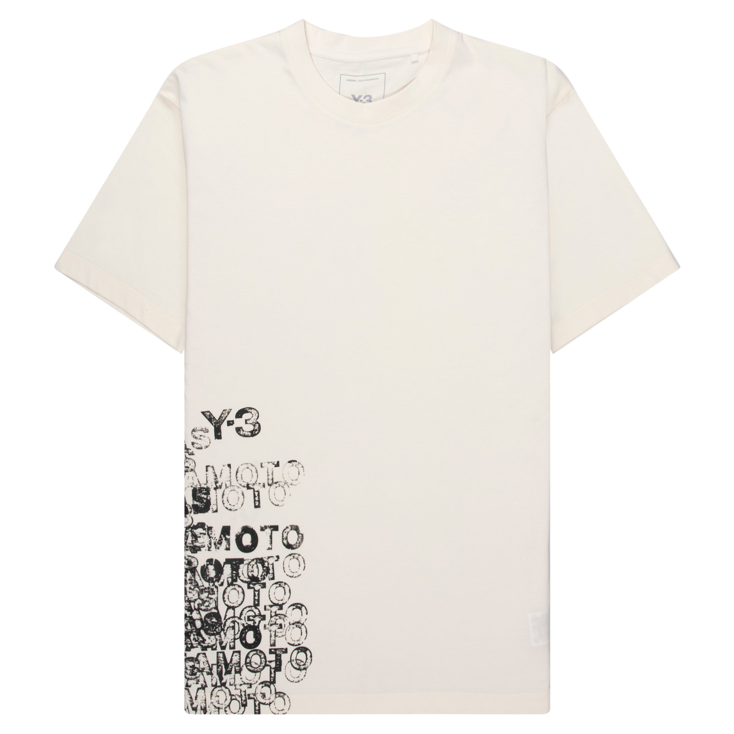 Y-3 Off White Clustered Side Logo T-Shirt