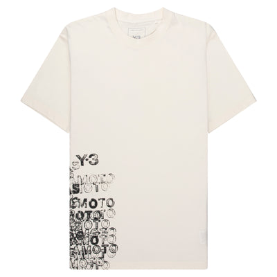 Y-3 Off White Clustered Side Logo T-Shirt