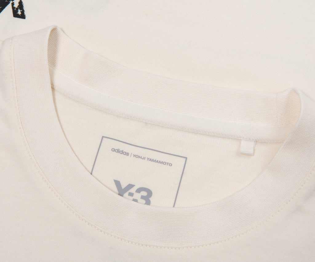 Y-3 Off White Clustered Side Logo T-Shirt