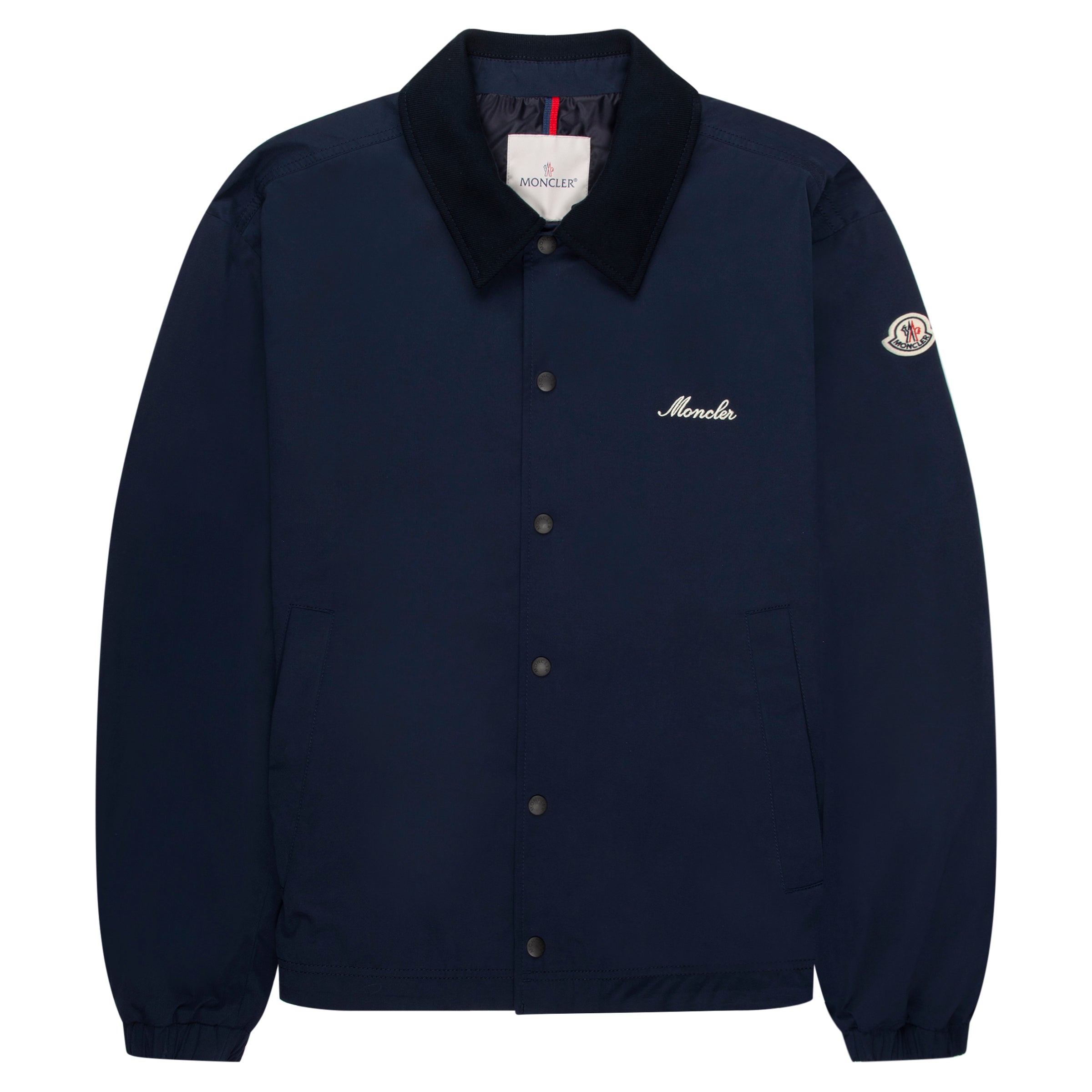 Moncler Navy Arinell Embroidered Logo Overshirt