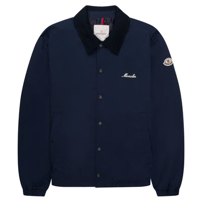 Moncler Navy Arinell Embroidered Logo Overshirt