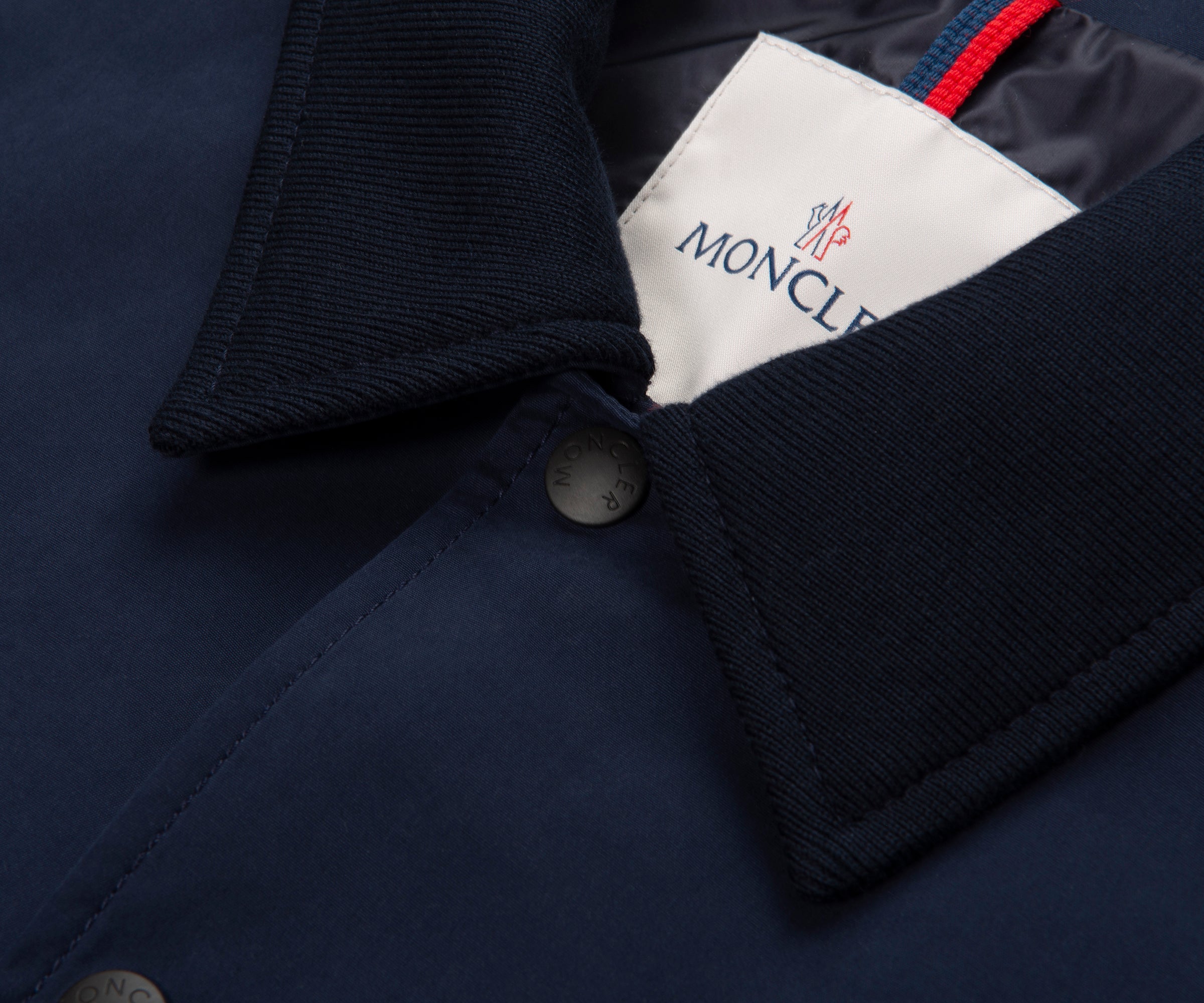 Moncler Navy Arinell Embroidered Logo Overshirt