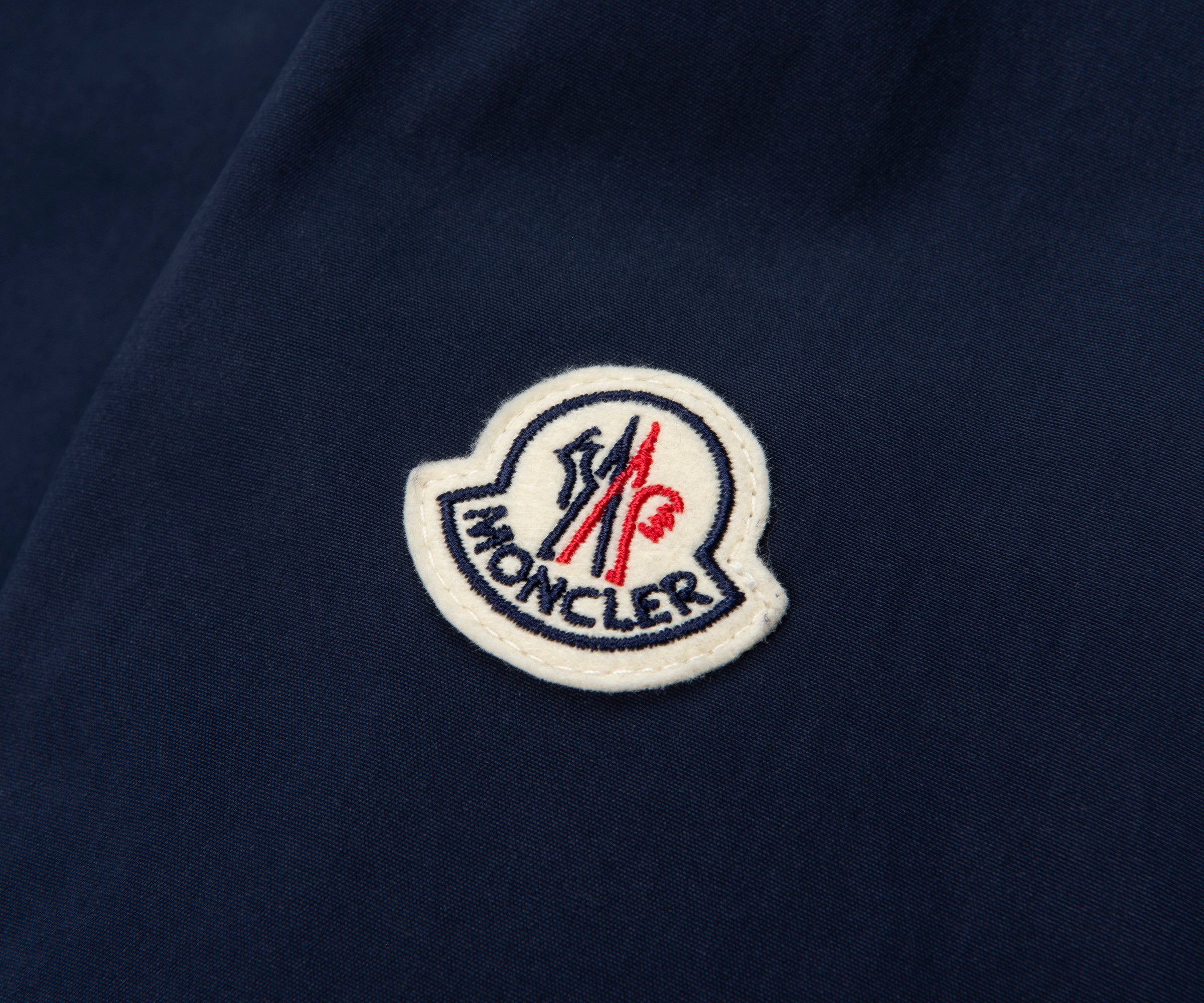Moncler Navy Arinell Embroidered Logo Overshirt
