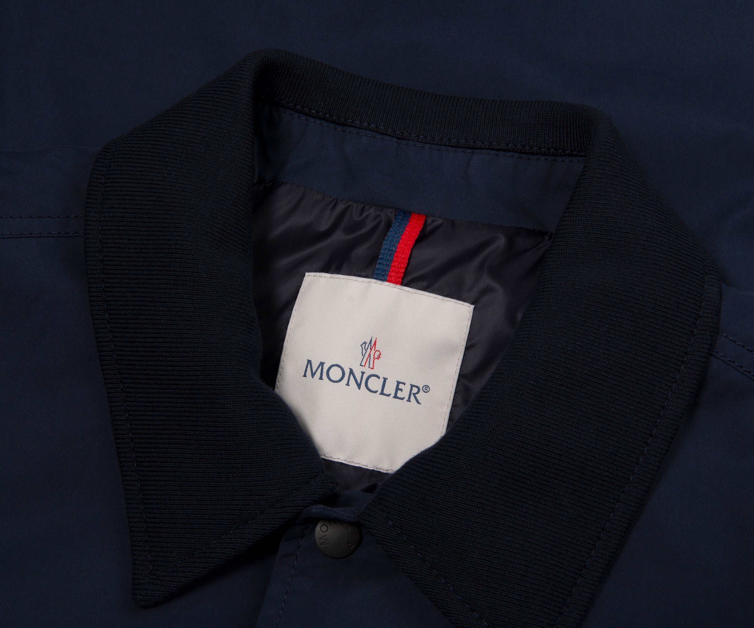 Moncler Navy Arinell Embroidered Logo Overshirt