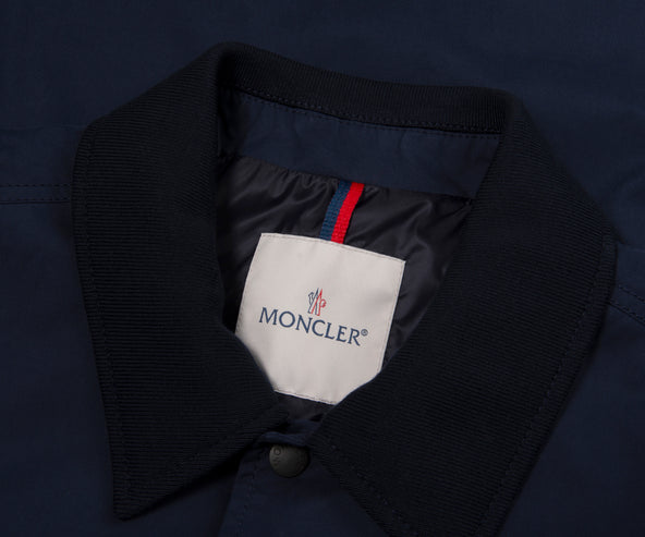 Moncler Navy Arinell Embroidered Logo Overshirt