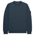 Stone Island Ghost Baltic Blue Knitted Crewneck Sweatshirt