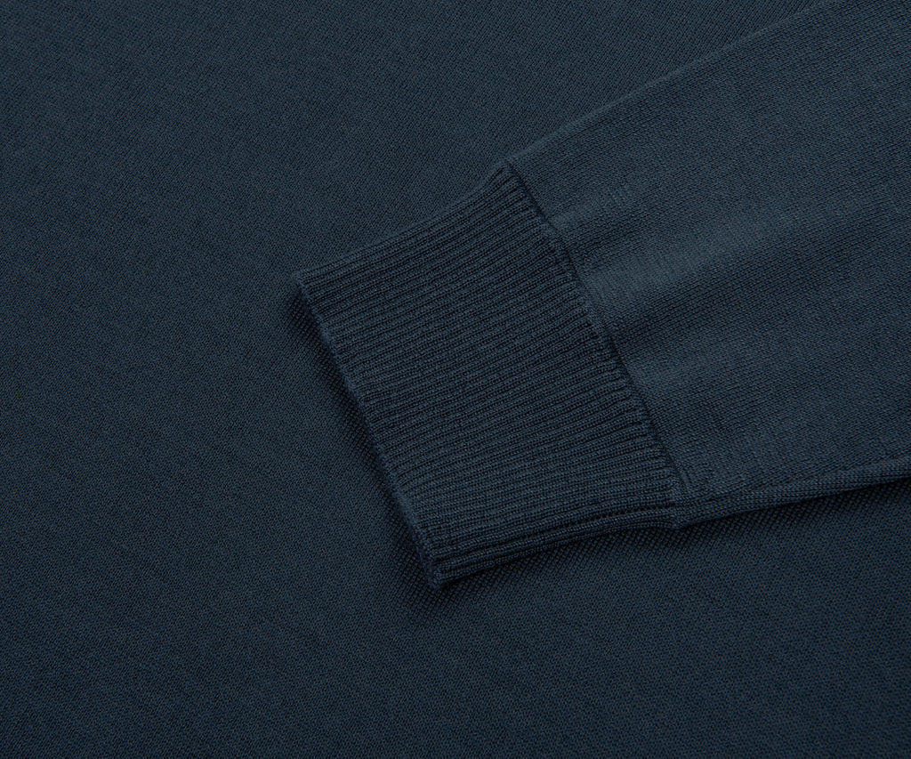 Stone Island Ghost Baltic Blue Knitted Crewneck Sweatshirt