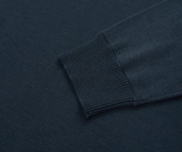 Stone Island Ghost Baltic Blue Knitted Crewneck Sweatshirt