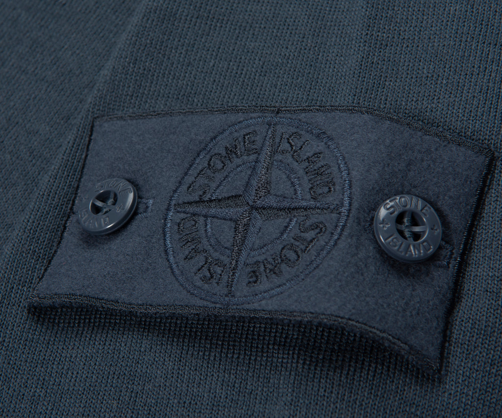 Stone Island Ghost Baltic Blue Knitted Crewneck Sweatshirt