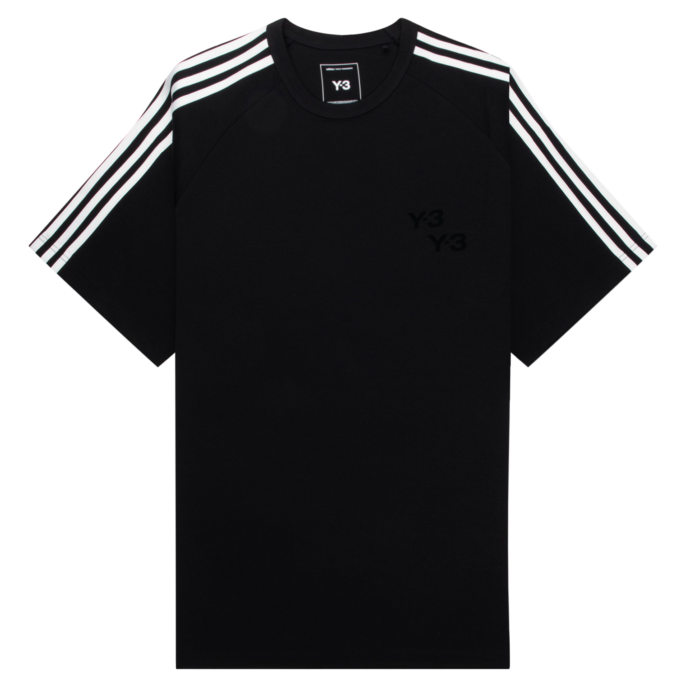 Y-3 Black U Wire Arm Stripe T-Shirt