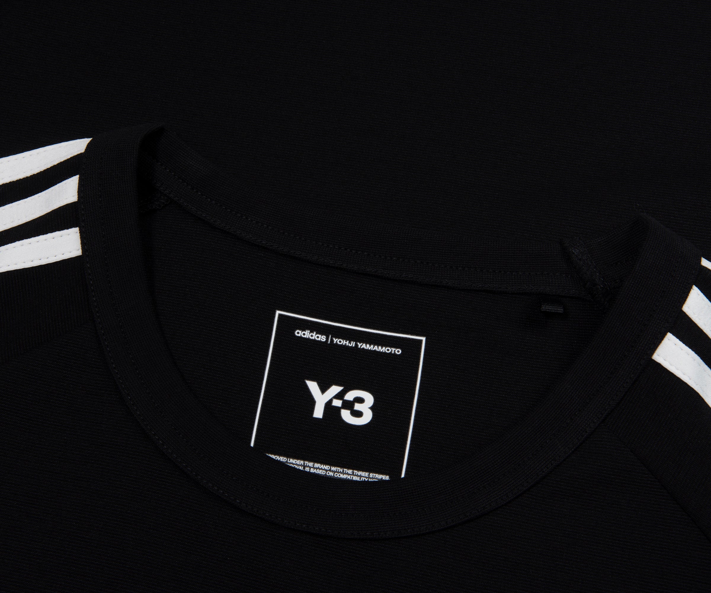 Y-3 Black U Wire Arm Stripe T-Shirt