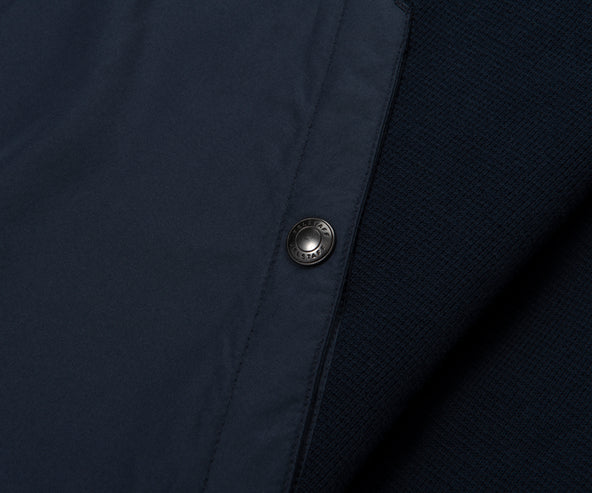 Belstaff Dark Ink View Textured Full Zip Hoodie