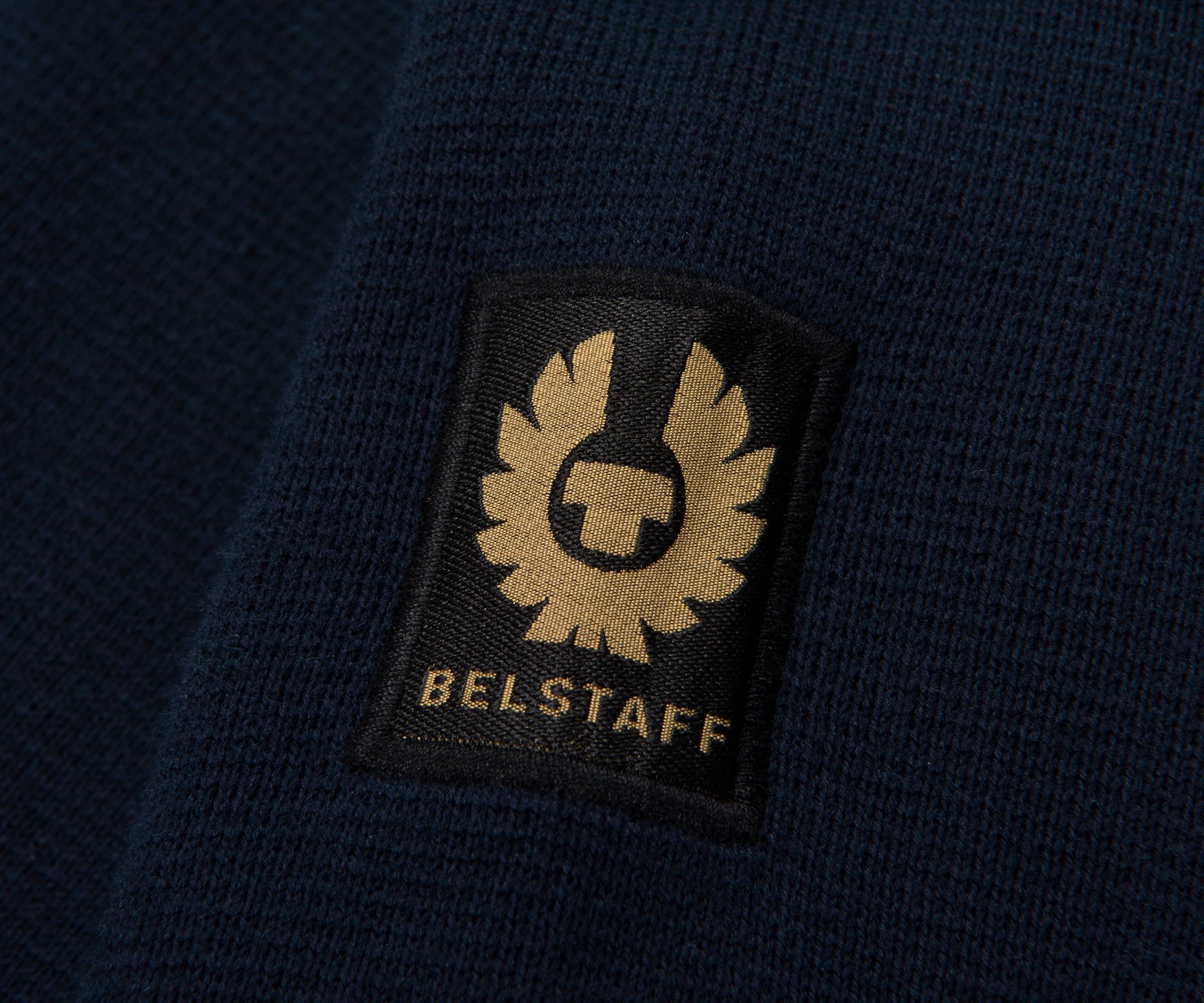 Belstaff Dark Ink View Textured Full Zip Hoodie