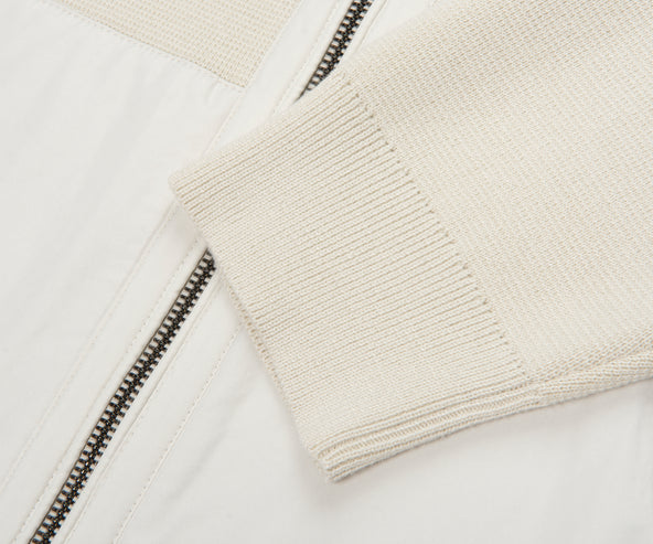 Belstaff Silver Birch View Textured Full Zip Hoodie