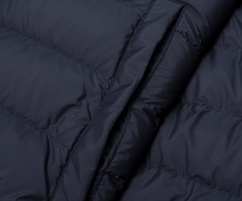 Moncler Navy Vermeille Detailed Hood Puffer Coat
