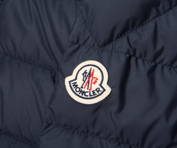 Moncler Navy Vermeille Detailed Hood Puffer Coat