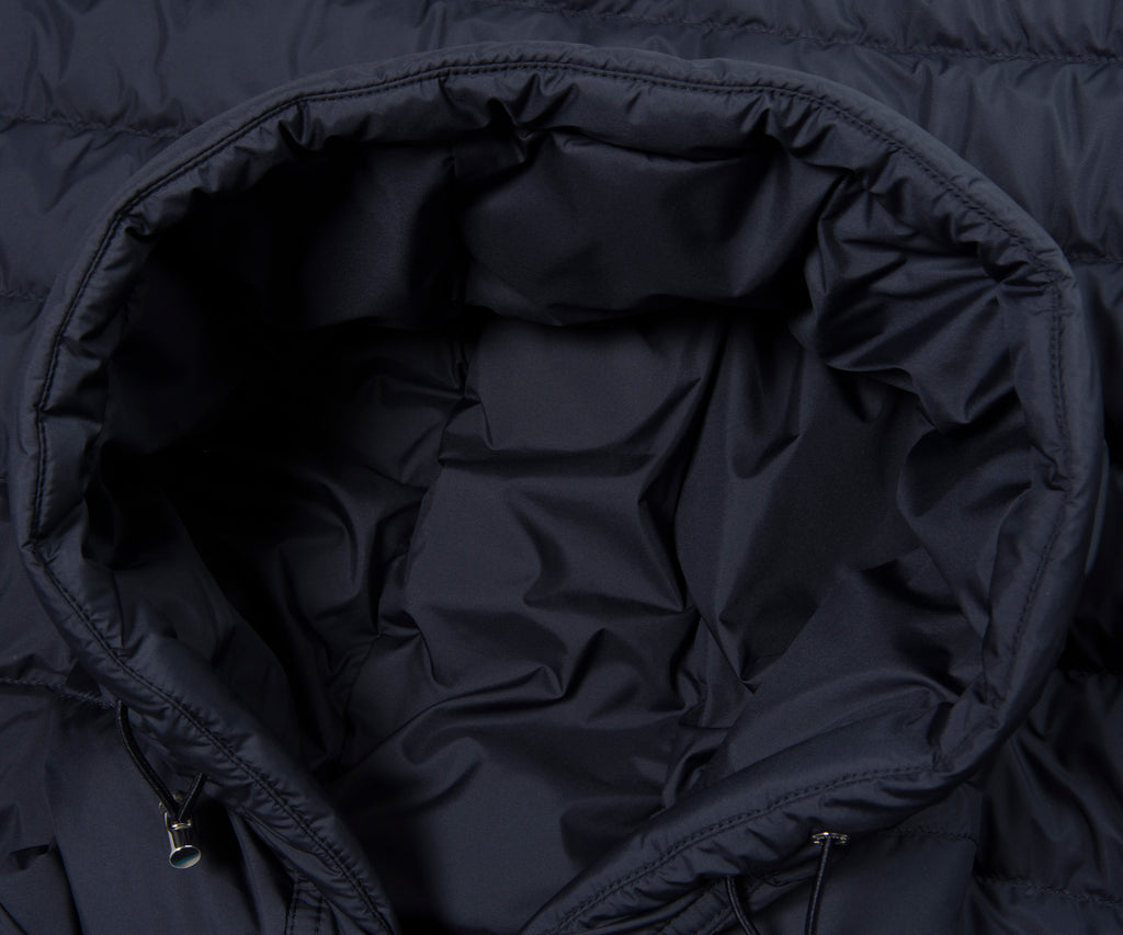 Moncler Navy Vermeille Detailed Hood Puffer Coat