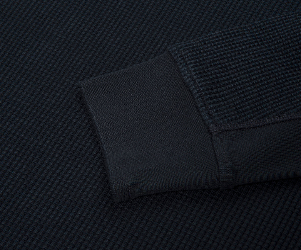Stone Island Navy Heavy Waffle Cotton Sweatshirt