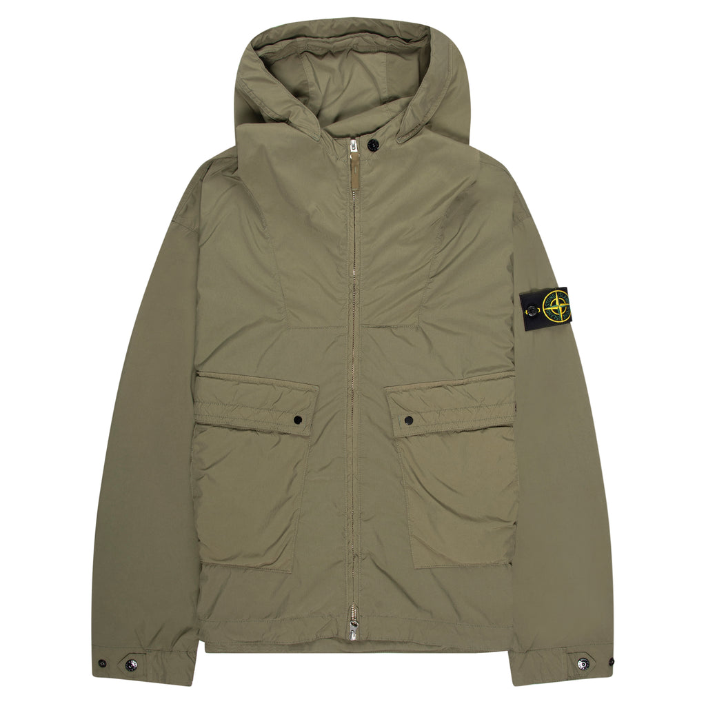 Stone Island Khaki Light Compact Touch Polyester Jacket