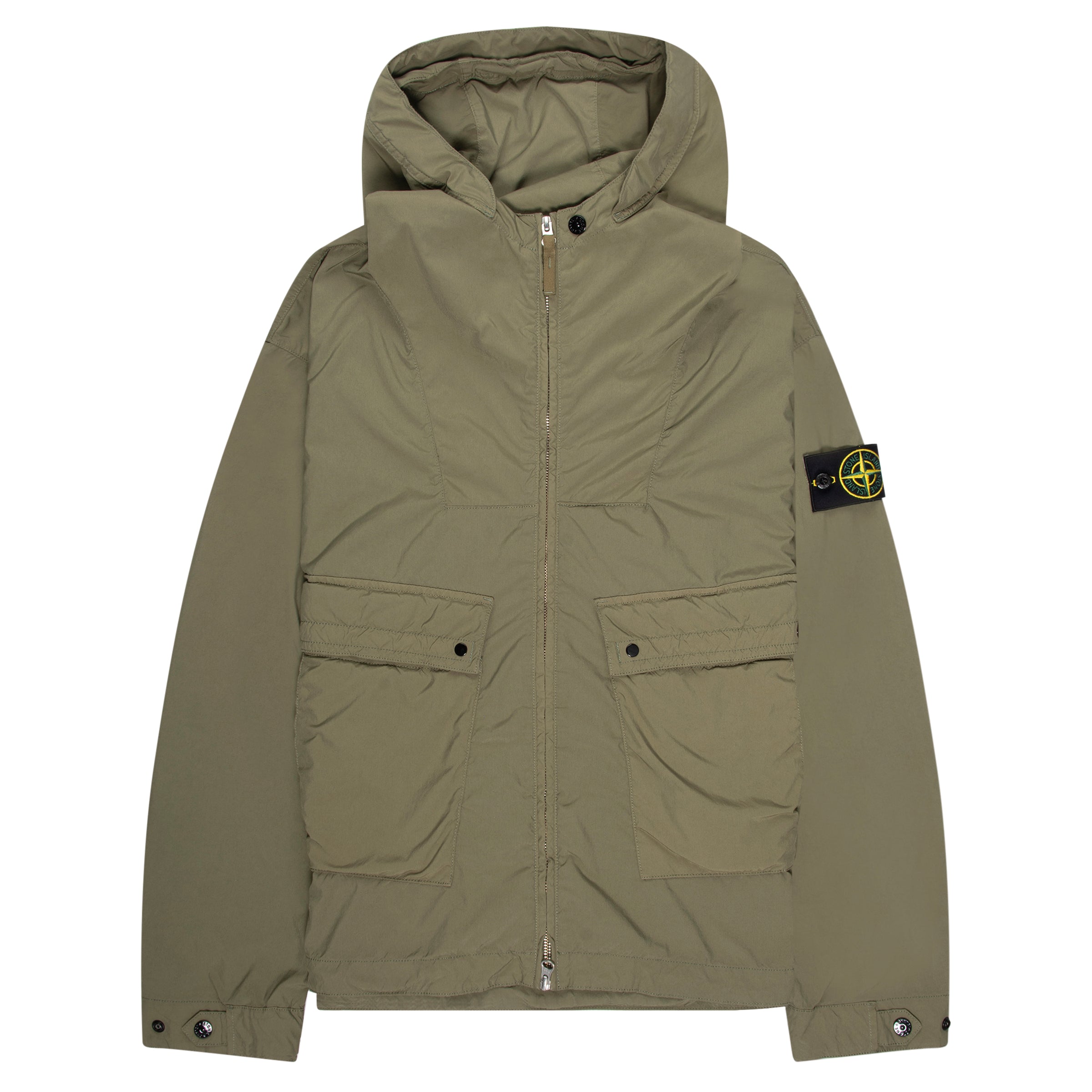 Stone Island Khaki Light Compact Touch Polyester Jacket
