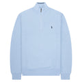 Ralph Lauren Sky Blue Waffle Knit 1/4 Zip Sweater