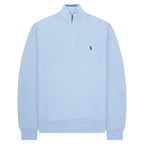 Ralph Lauren Sky Blue Waffle Knit 1/4 Zip Sweater