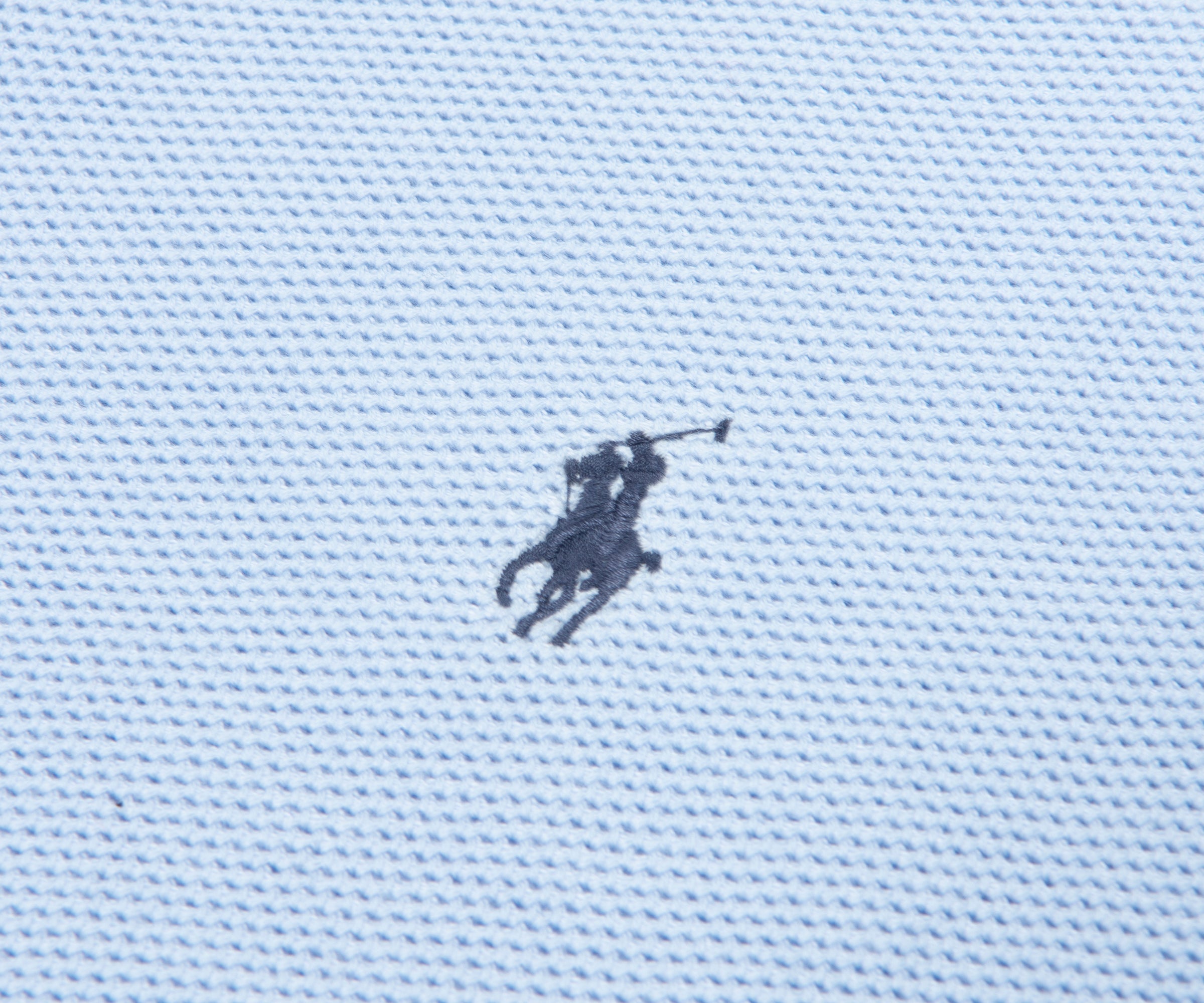 Ralph Lauren Sky Blue Textured 1/4 Zip Sweater