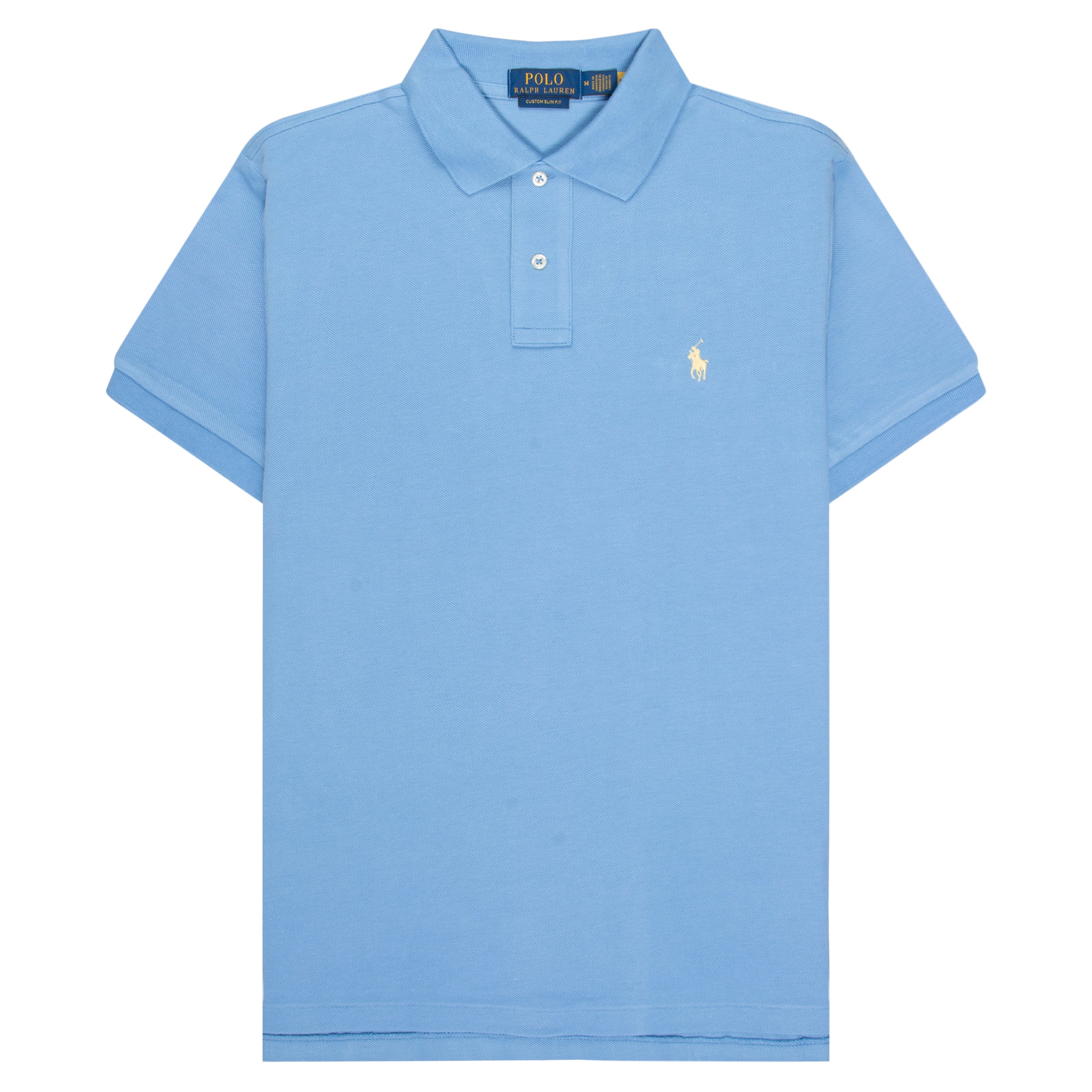 Ralph Lauren Blue SS Custom Slim Fit Polo