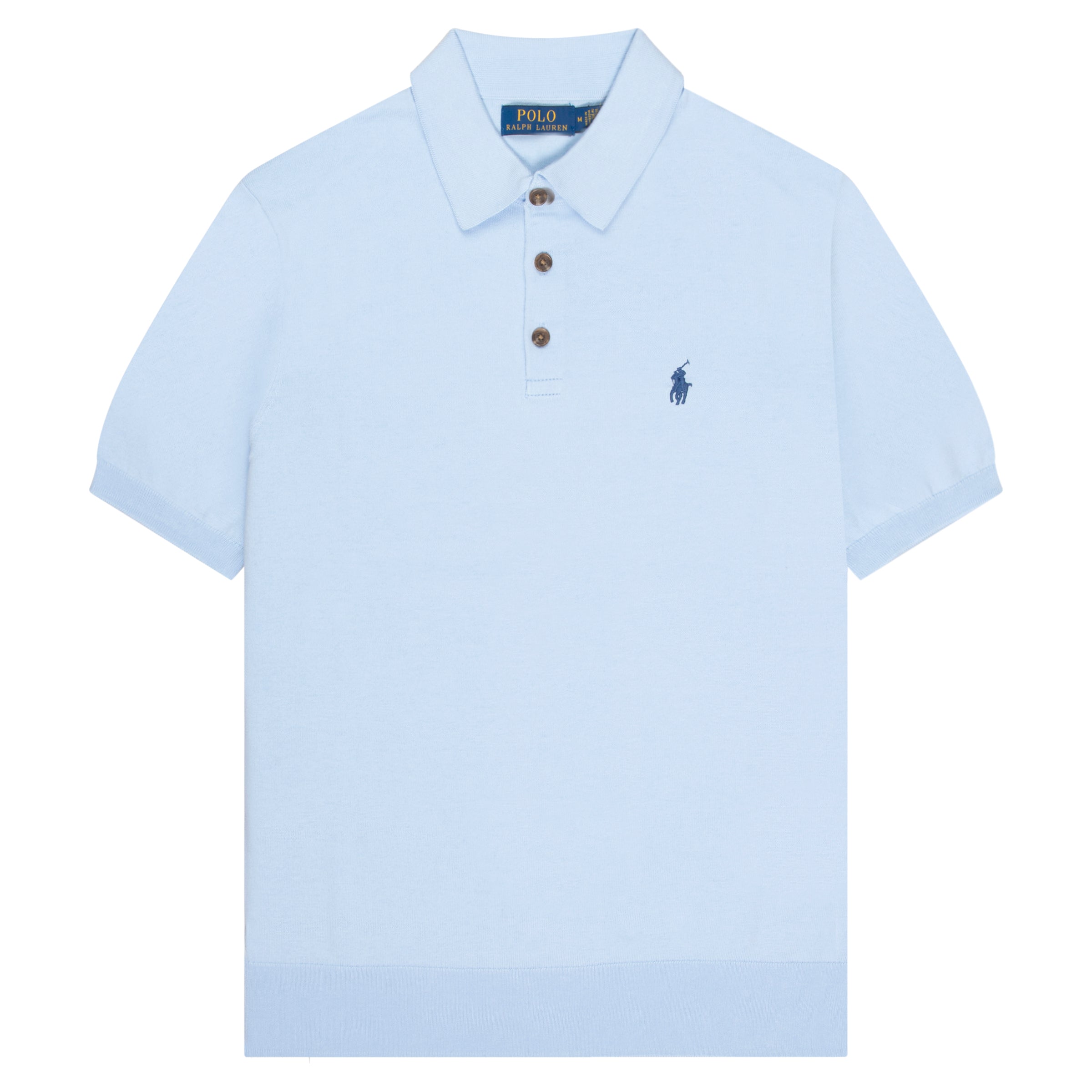 Ralph Lauren Sky Blue Knitted Soft Polo